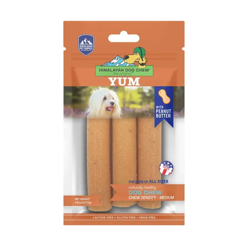 Himalayan Pet Supply Yaky Chew Yum Peanut Butter Dog Treat :->>