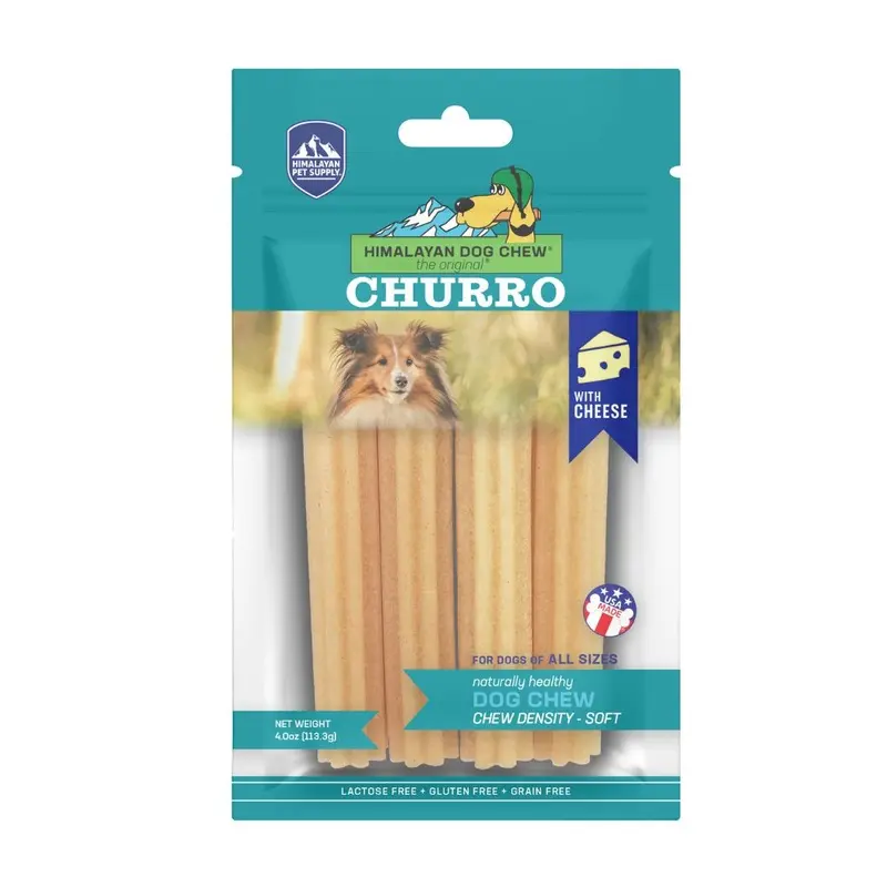 Himalayan Pet Supply Yaky Churro Cheese Dog Treats 4 Pack :->>