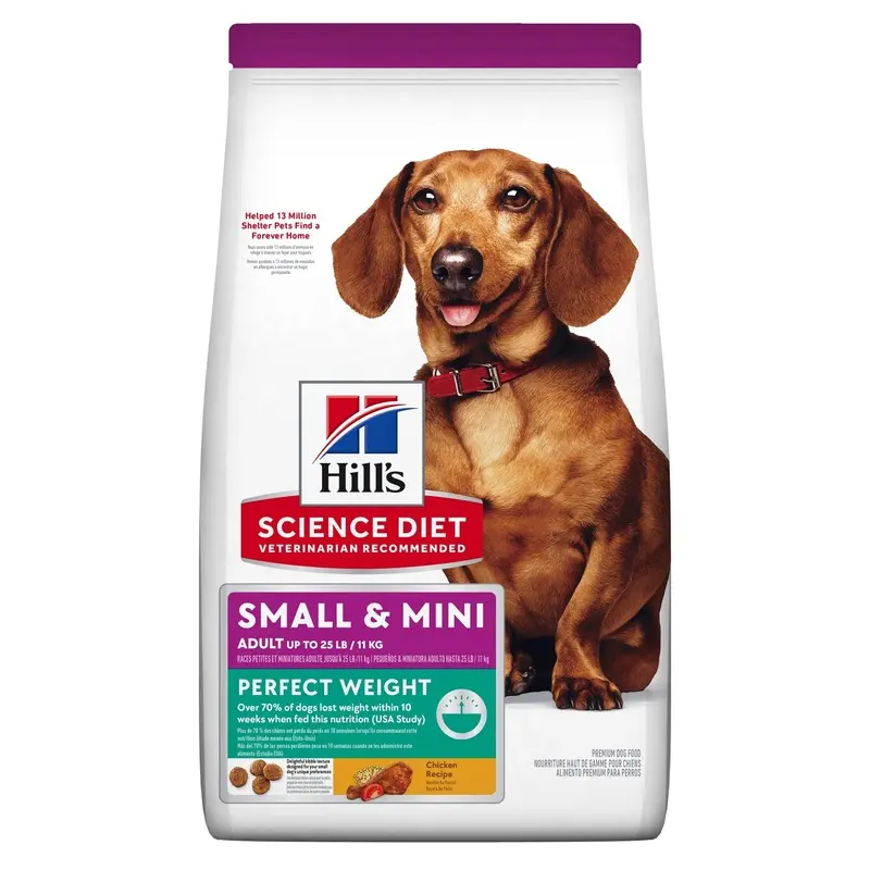 Hills Science Diet Perfect Weight Small and Mini Adult Dog Dry Food 5.67kg