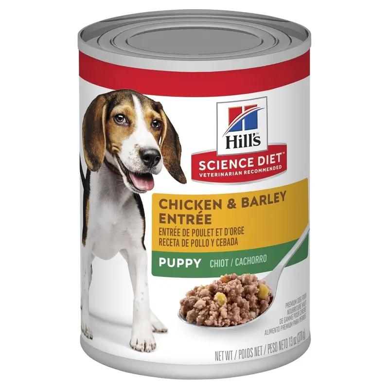 Hills Science Diet Puppy Chicken and Barley Entree Canned Dog Food 370g :->>