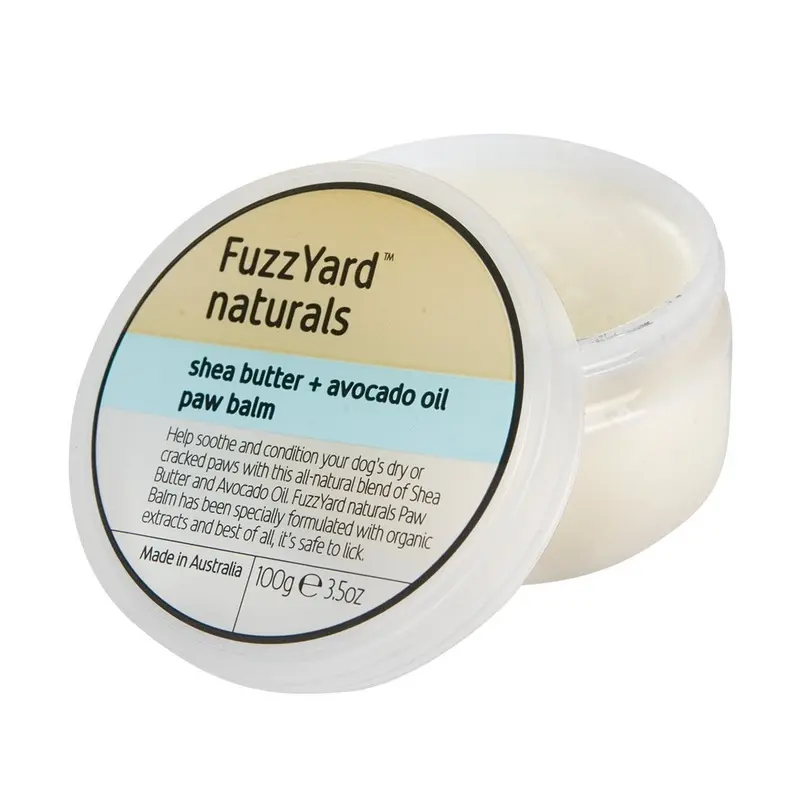 FuzzYard Naturals Shea Butter and Avocado Oil Dog Paw Balm 100g