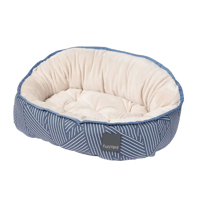 Fuzzyard Reversible Dog Bed Thornbury Aegean Blue Medium :->>