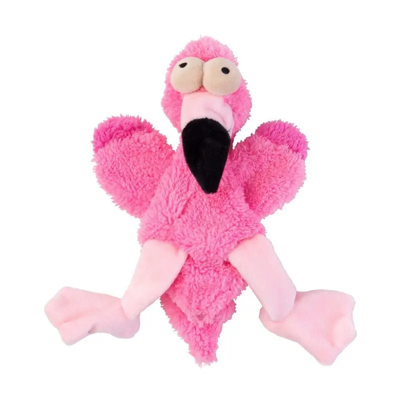 FuzzYard Dog Toy Flat Out Nasties Flo the Flamingo :->>