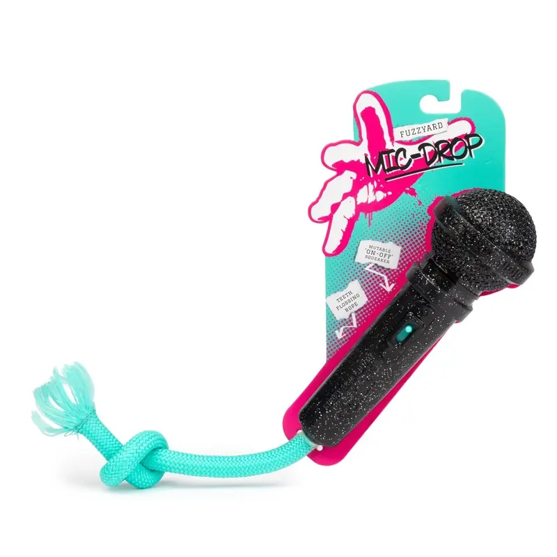 Fuzzyard Dog Toy Mic Drop :->>
