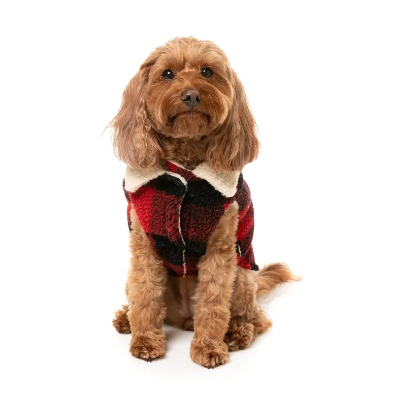 FuzzYard Dog Apparel Jacket Lumberjack Red Size 6 ^+^