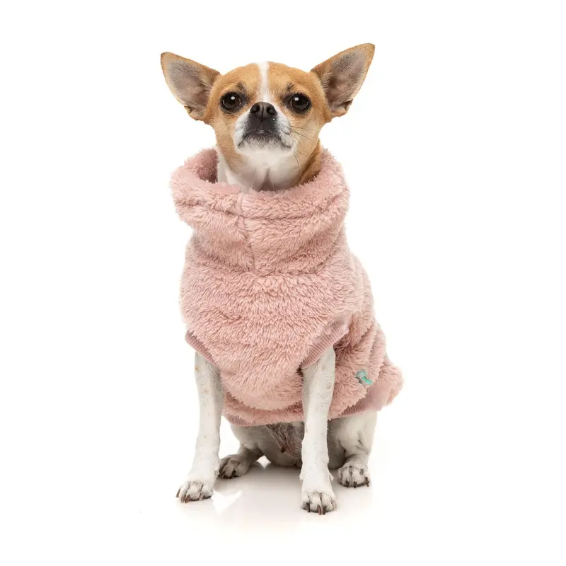 FuzzYard Dog Apparel Turtle Teddy 25 Sweater Blossom Pink Size 3 ^+^