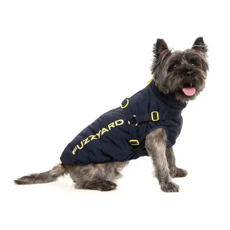 FuzzYard Dog Apparel Harness Jacket Horizon Navy Size 4 ^+^