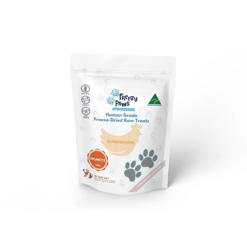 Freezy Paws Freeze Dried Chicken Drumstick Dog and Cat Treats 100g :->>
