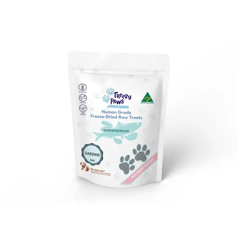 Freezy Paws Freeze Dried Whole Sardines Dog and Cat Treats 80g :->>