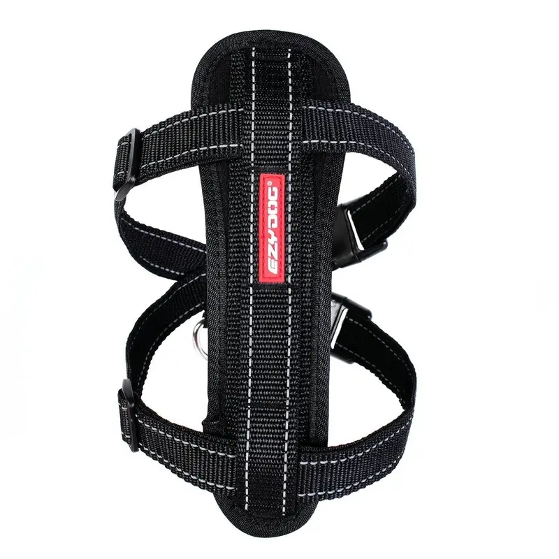 EzyDog Chestplate Dog Harness Black Large