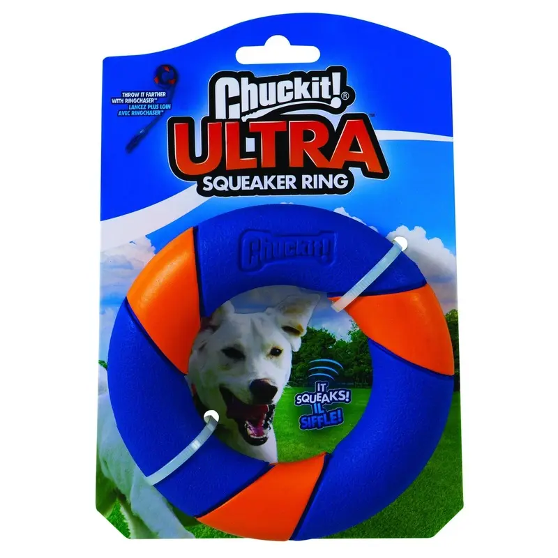 Chuckit Ultra Squeaker Ring Dog Toy