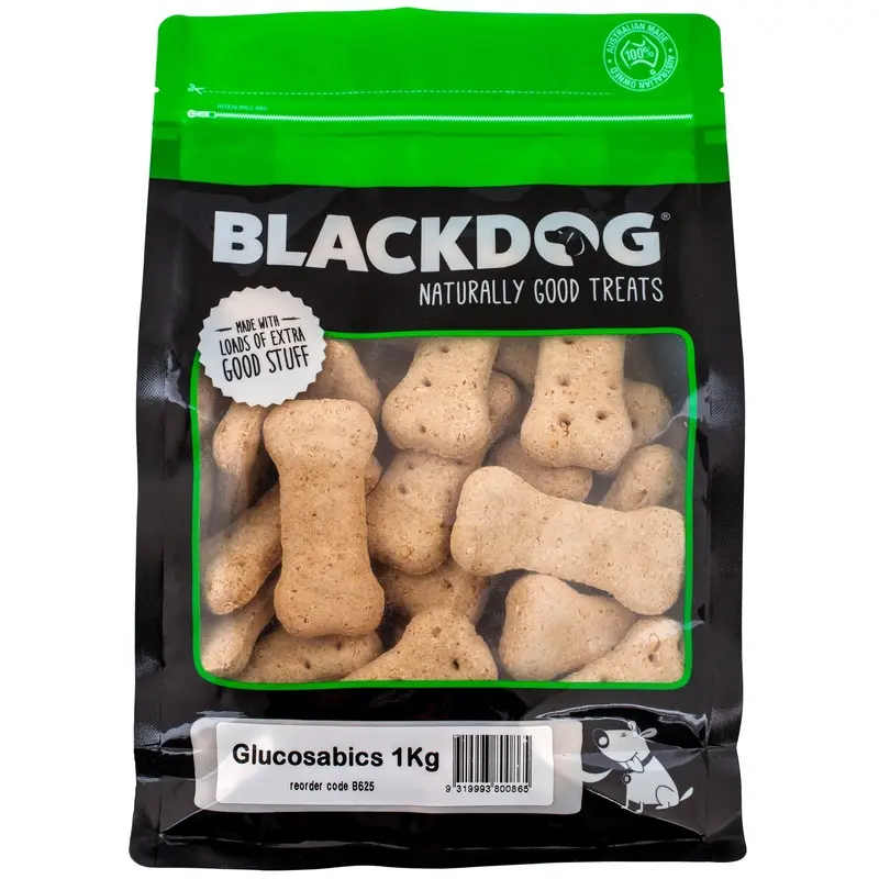 Blackdog Glucosabics Dog Biscuits 1kg :->>