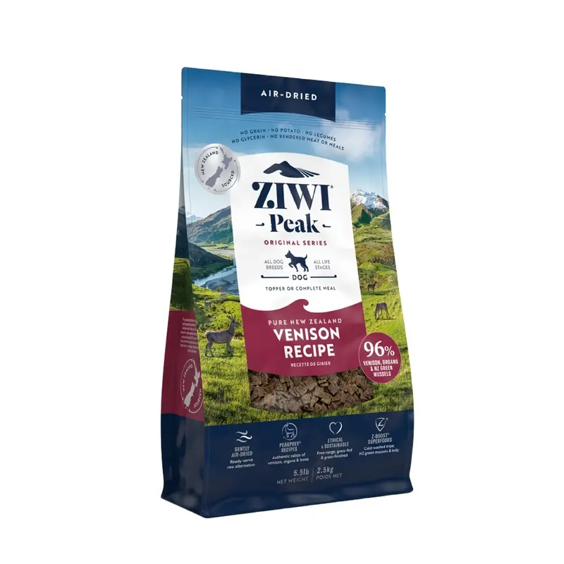 ZIWI Peak Air Dried Venison Recipe Dog Food 2.5kg