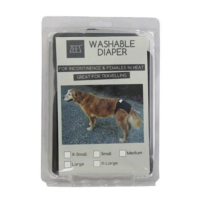 ZeeZ Washable Dog Diaper Large :->>