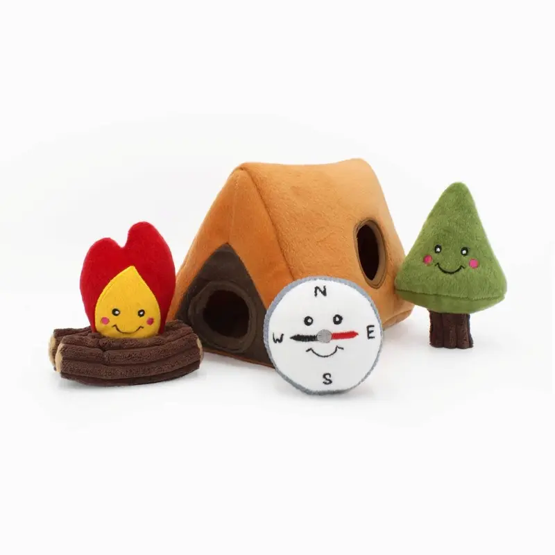 Zippy Paws Camping Tent Burrow Dog Toy***