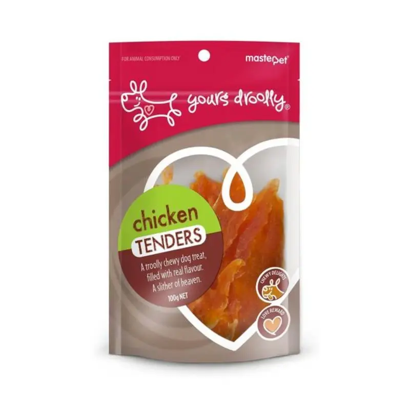 Yours Droolly Dog Treats Chicken Tenders 100g