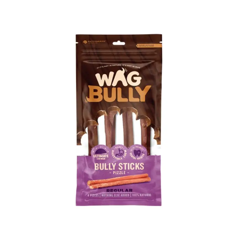 Wag Bully Stick Regular 4 Pack