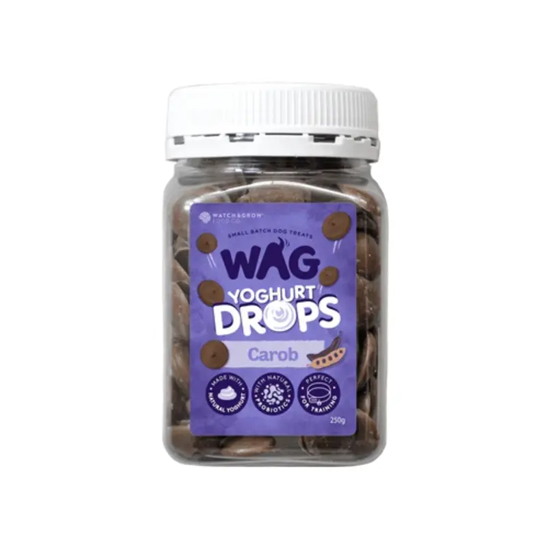 Wag Yoghurt Drops Carob Dog Treats 250g