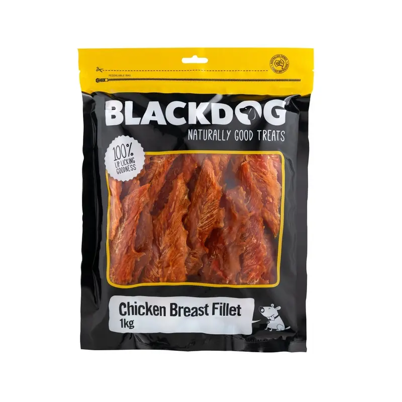 Blackdog Chicken Breast Fillets Dog Treats 1kg :->>