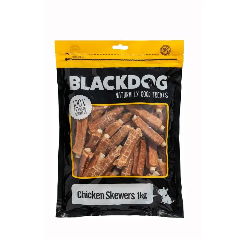 Blackdog Chicken Skewers Dog Treats 1kg