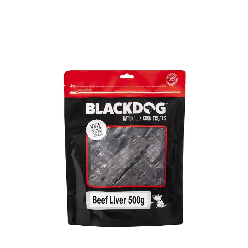 Blackdog Beef Liver Dog Treats 500g