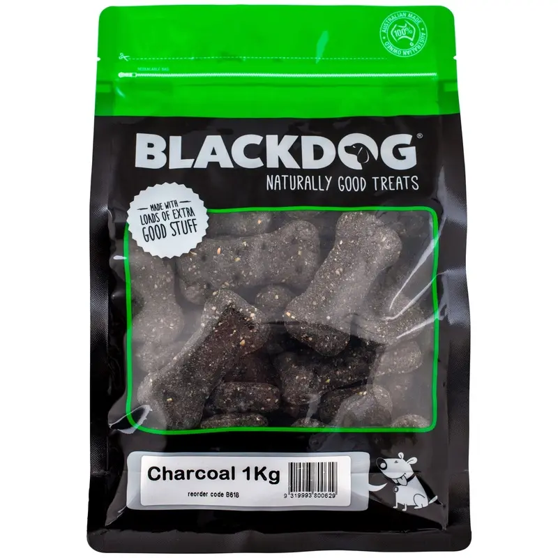 Blackdog Charcoal Dog Biscuits 1kg :->>