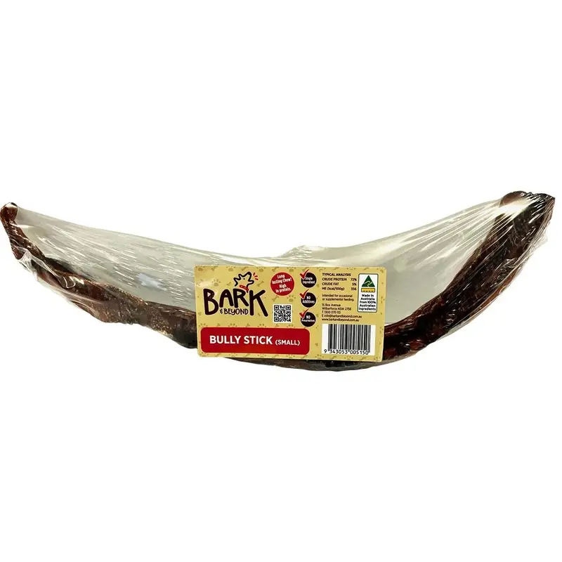 Bark and Beyond Bully Stick Dog Treat Small