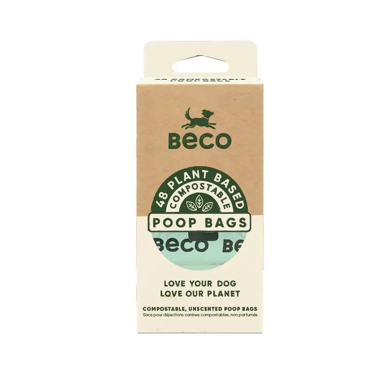 Beco Eco-Friendly Compostable Dog Poop Bags 48pk :->>