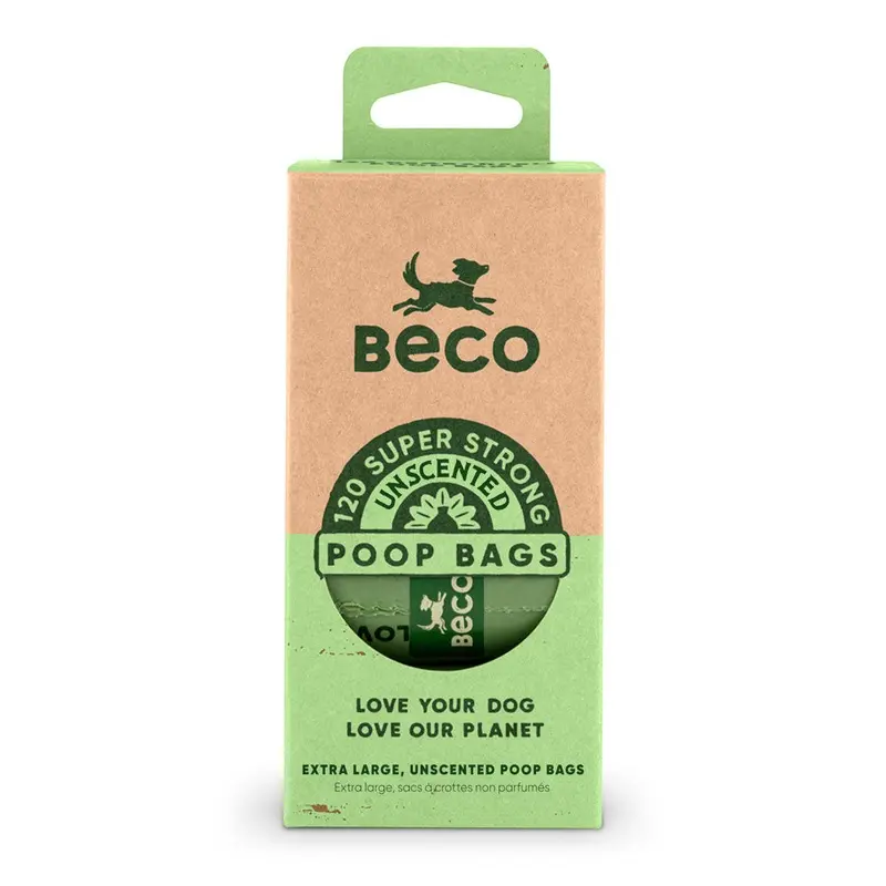 Beco Super Strong Unscented Dog Poop Bags 120pk :->>
