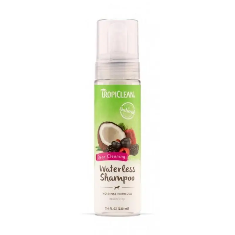 Tropiclean Waterless Deep Cleaning Shampoo 220ml
