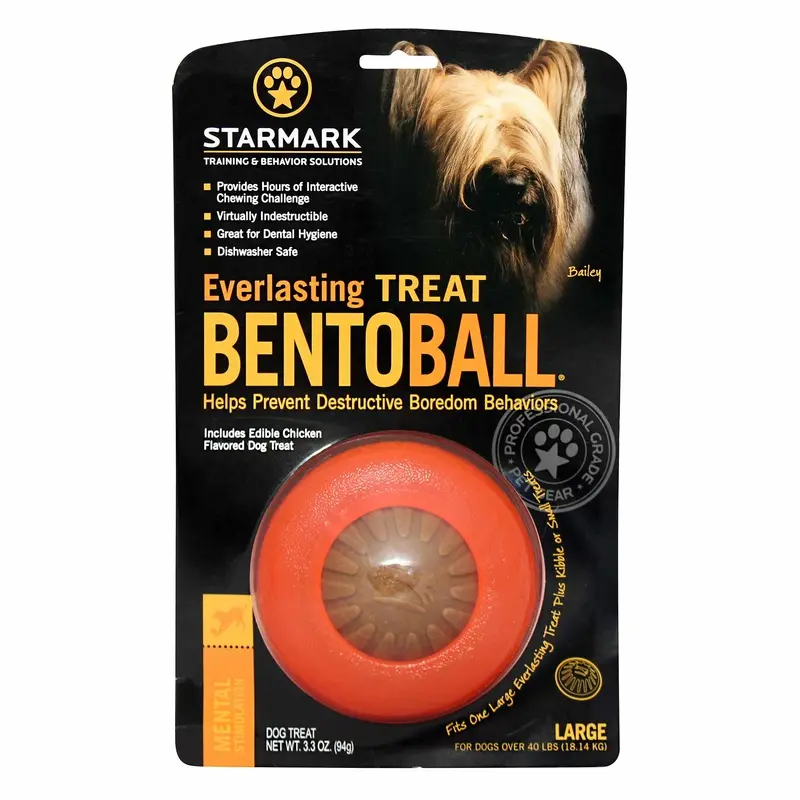 Starmark Everlasting Treat Bento Ball Dog Toy Large :->>