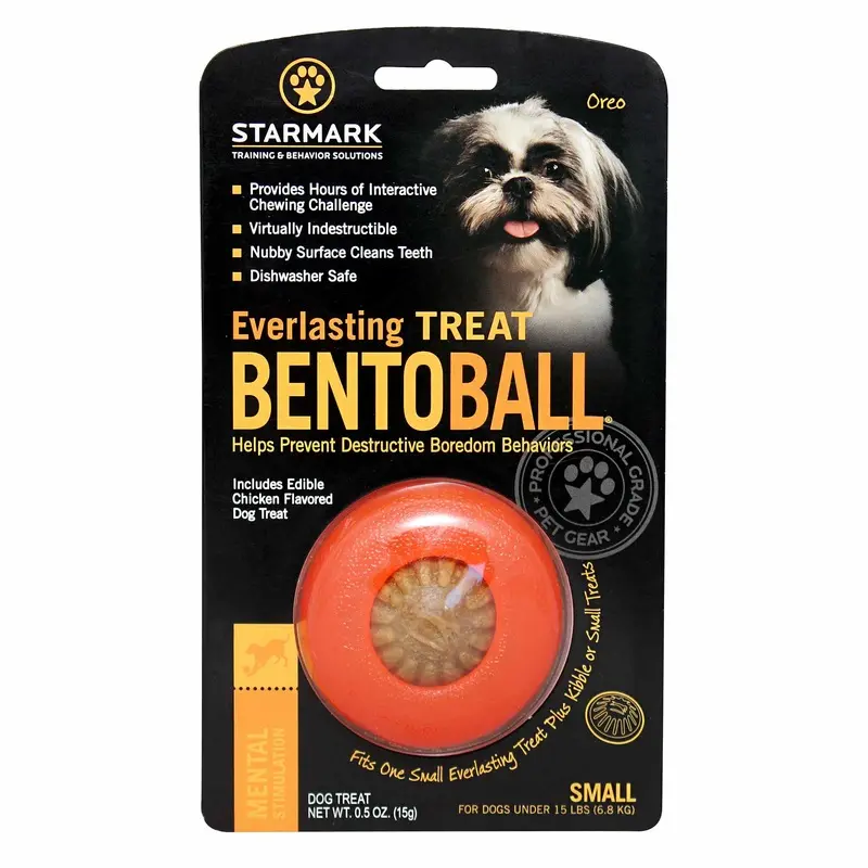 Starmark Everlasting Treat Bento Ball Dog Toy Small :->>
