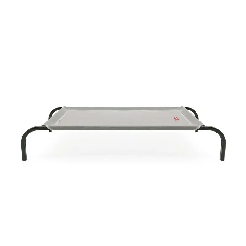 Snooza Flea-Free Grey and Black Flat Packed Raised Dog Bed Extra Large