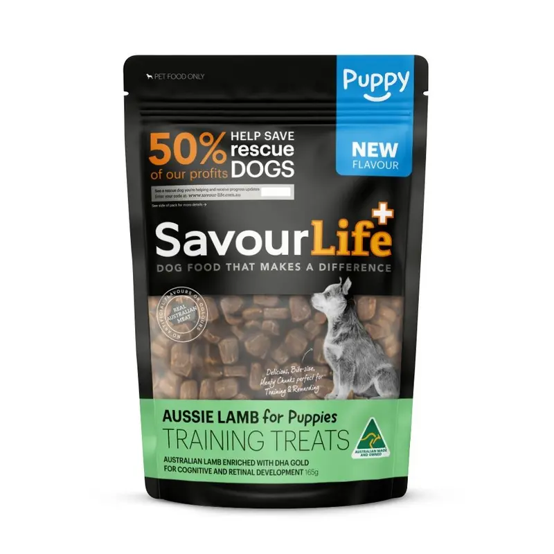 SavourLife Australian Puppy Lamb Training Dog Treats 165g :->>