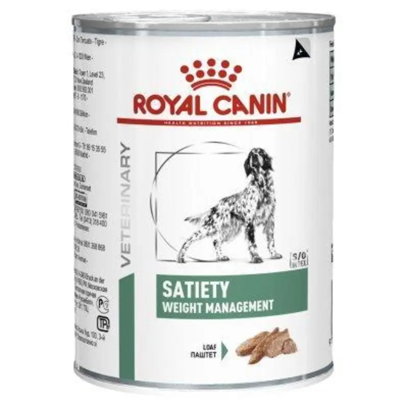 Royal Canin Veterinary Diet Dog Satiety Wet Food 410g x 12