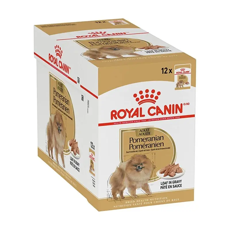 Royal Canin Dog Pomeranian Adult Wet Food Pouch 85g x 12 :->>