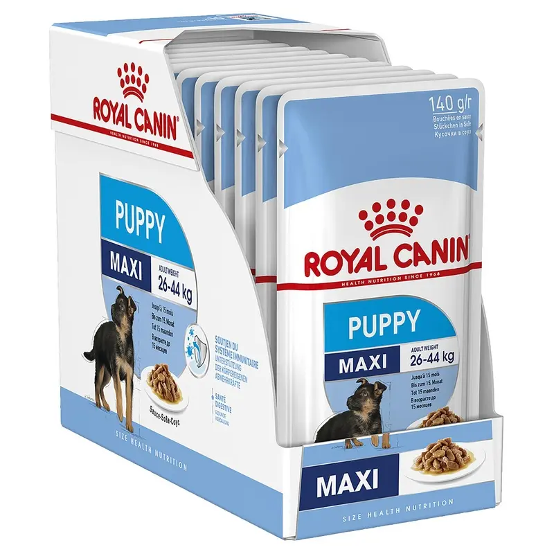 Royal Canin Dog Maxi Puppy Wet Food Pouches 140g x 10
