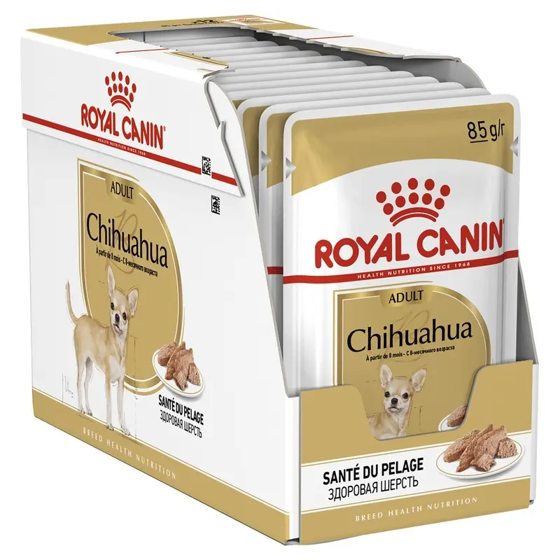 Royal Canin Dog Chihuahua Adult Wet Food Pouches 85g x 12 :->>