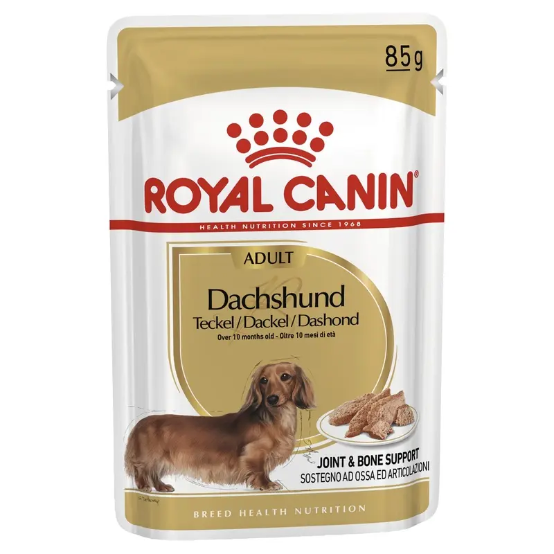 Royal Canin Dog Dachshund Adult Wet Food Pouch 85g :->>