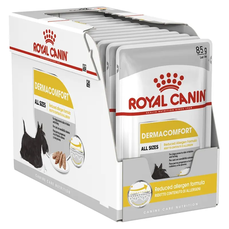Royal Canin Dog Dermacomfort Loaf Wet Food Pouch 85g x12