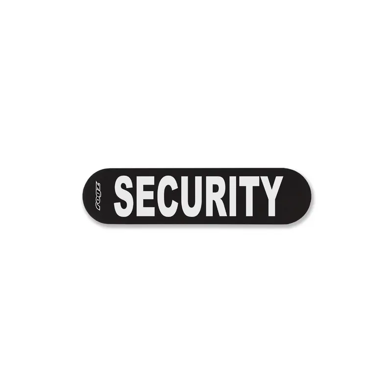 Rogz Pre-Made Badge Security Sml :->>