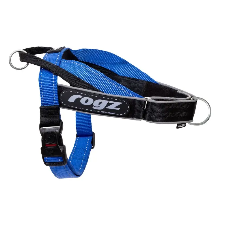 Rogz Utility LetzGo Personalised Harness Blue Med/Lge :->>