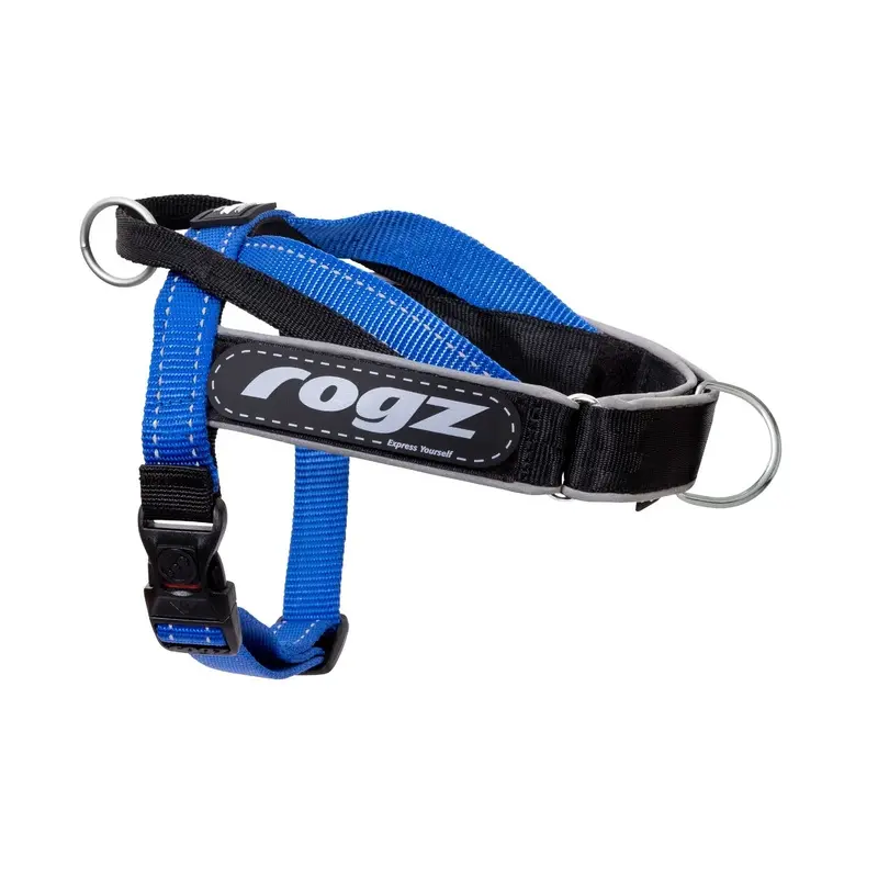 Rogz Utility LetzGo Personalised Harness Blue Sml :->>