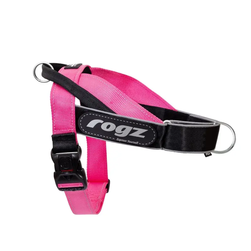 Rogz Utility LetzGo Personalised Harness Pink Lge :->>