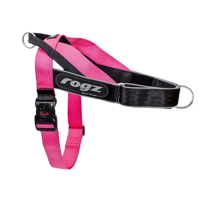 Rogz Utility LetzGo Personalised Harness Pink Xlge :->>