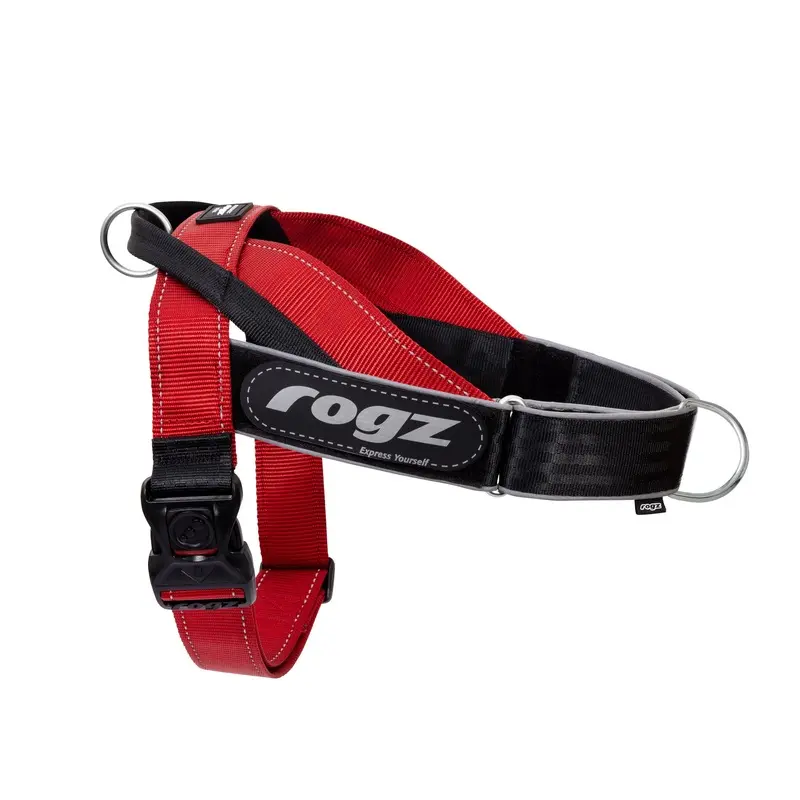 Rogz Utility LetzGo Personalised Harness Red Lge :->>