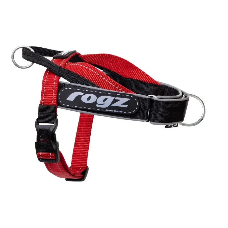 Rogz Utility LetzGo Personalised Harness Red Sml :->>