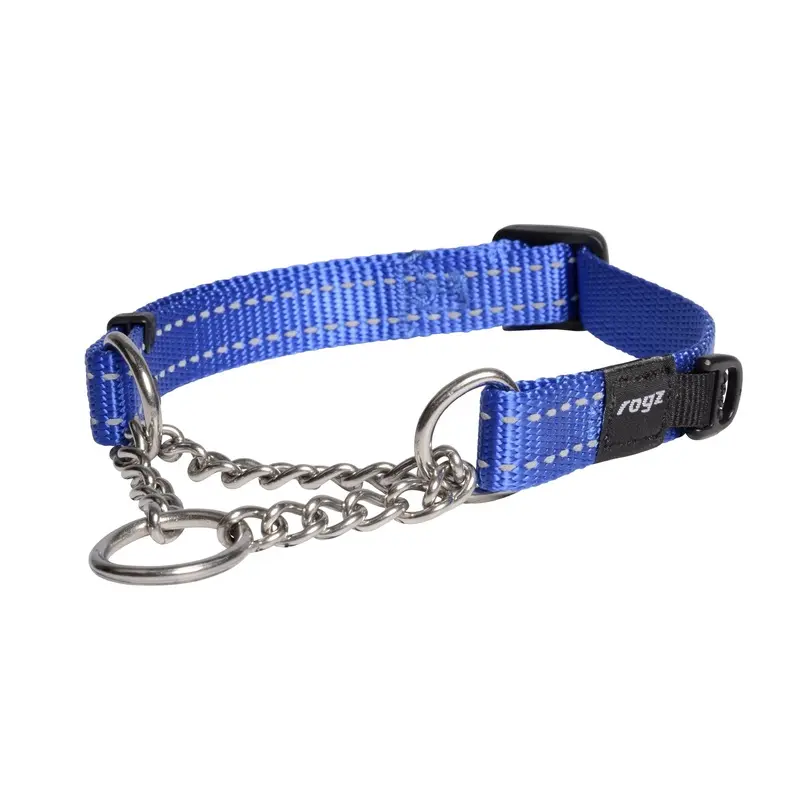 Rogz Control Medium Dog Obedience Collar Blue :->>