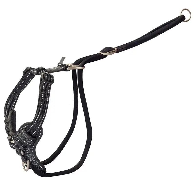 Rogz Control Stop Pull Dog Harness Black Large :->>