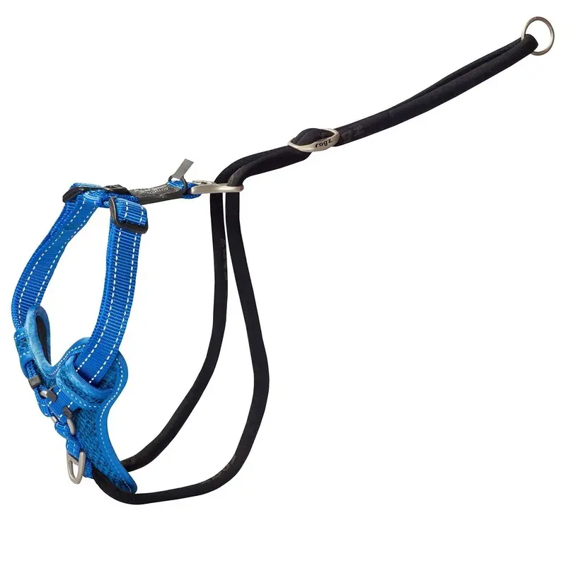 Rogz Control Stop Pull Dog Harness Blue Large :->>